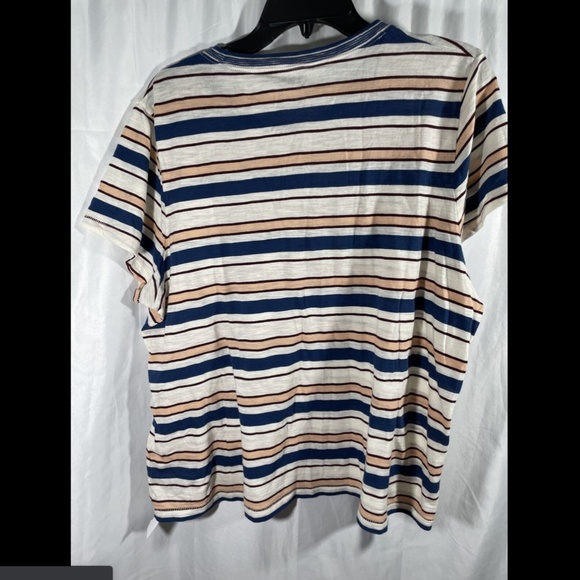 New Madewell Whisper Stripe Ringer Tee Shirt XXL - Picture 12 of 12